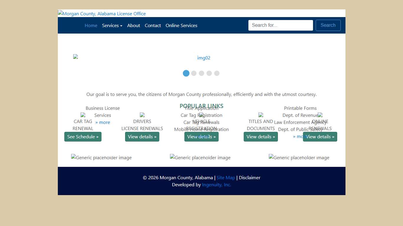 Morgan County License: Home